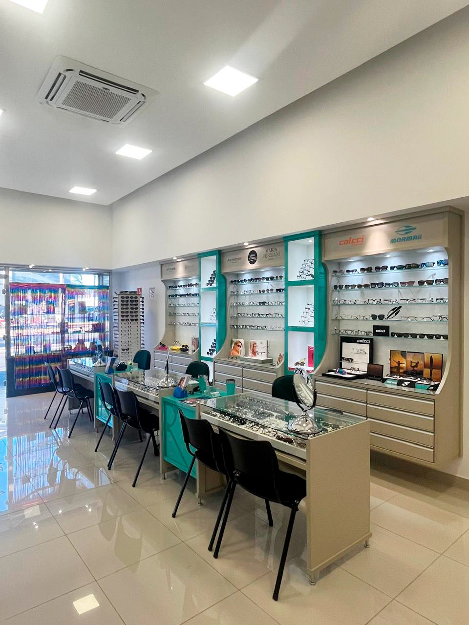 Interior da Ótica Steller em Rio Claro - Comprar óculos